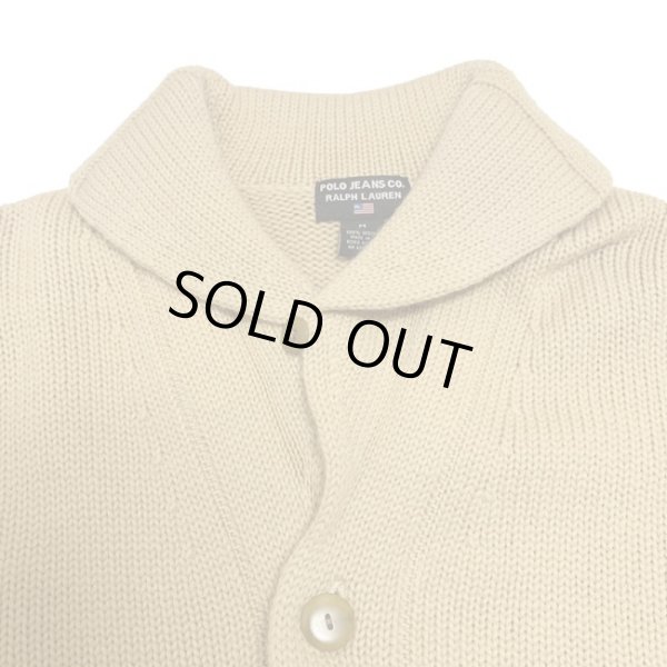 画像8: DEAD STOCK RALPH SHAWL COLLAR WOOL KNIT (8)