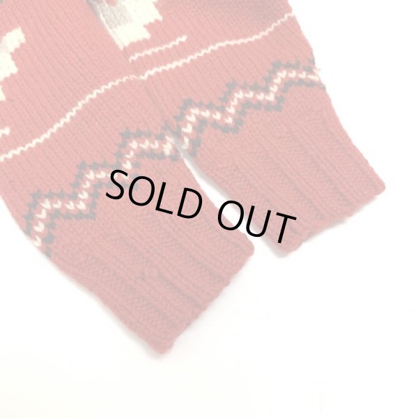 画像9: RALPH LAUREN NATIVE PATTERN SHAWL COLLAR WOOL KNIT (9)