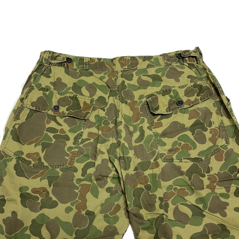 50's DUCK HUNTER CAMO. PATTERN FATIGUE（BAKER） PANTS with SIDE