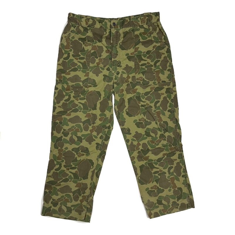 50's DUCK HUNTER CAMO. PATTERN FATIGUE（BAKER） PANTS with SIDE